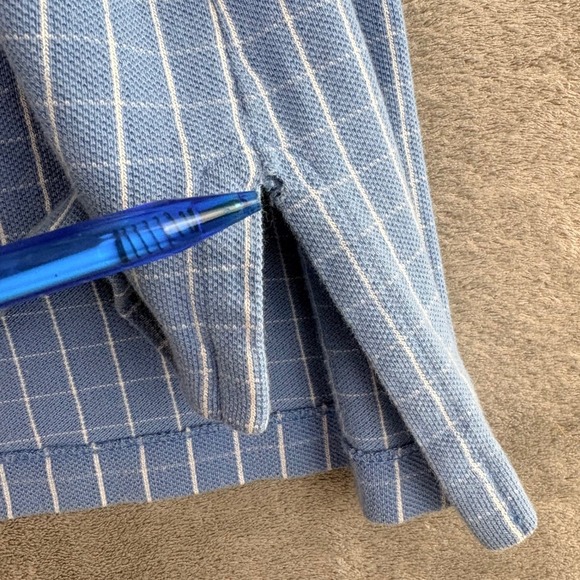 Brooks Brothers Golden Fleece Mens XL Blue Gingham Polo Shirt Golf Casual VTG - Picture 6 of 10